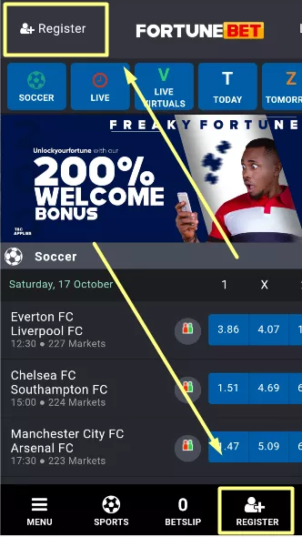 Fortunebet Registration